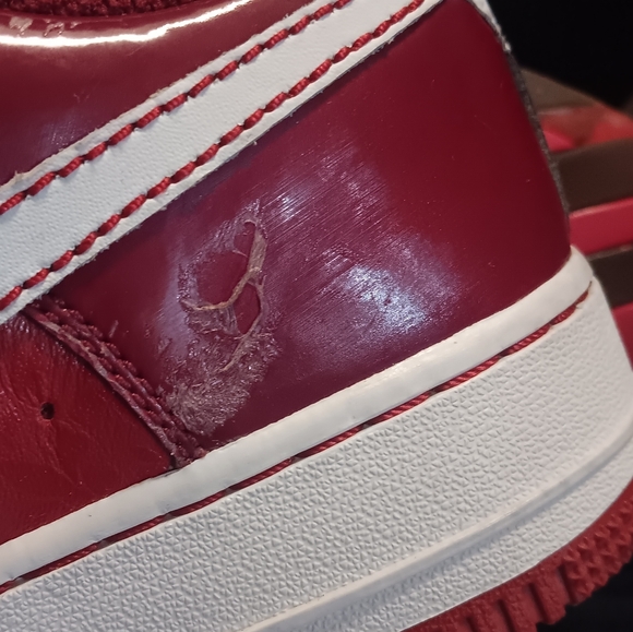 2007 Nike Valentines Day Air Force One Shoes 7.5 Vintage AF1 Low Valentine Red 1 - Picture 11 of 12